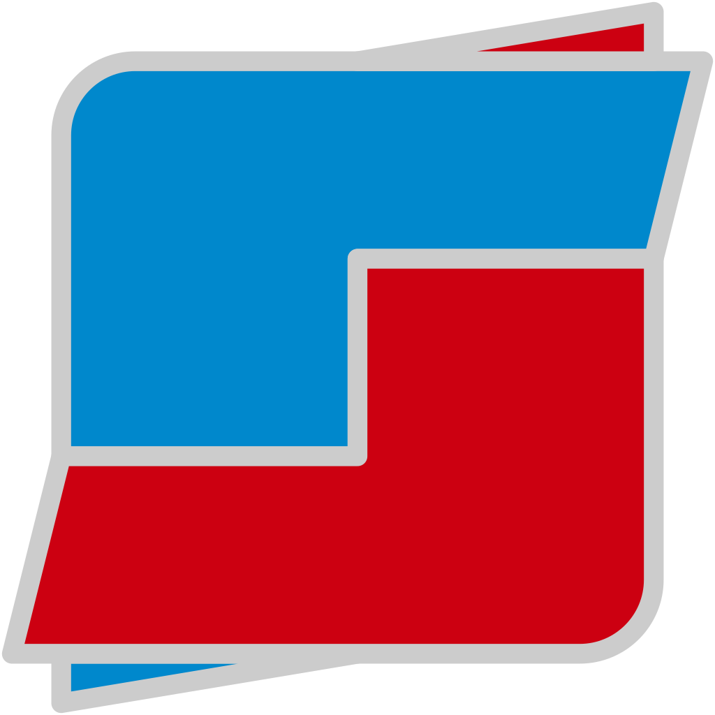 Logo on deep blue background